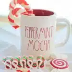 peppermint mocha latte